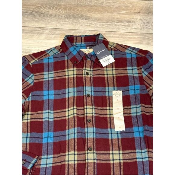St. John’s Bay plaid flannel shirt with crew neck, thermal size S - Picture 3 of 12